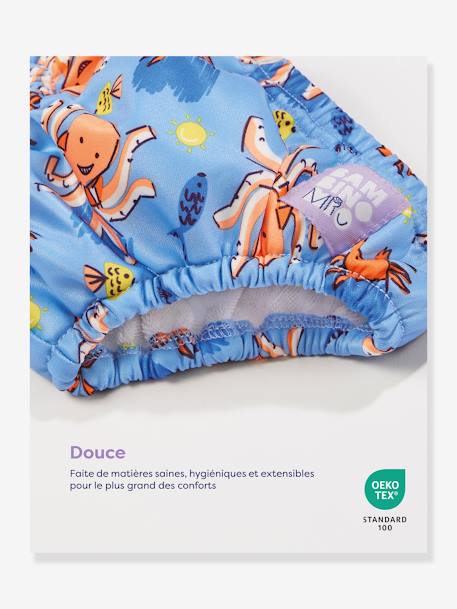 Waschbare Baby Badewindel 1-2 Jahre Bambino Mio blau+nachtblau+orange 4