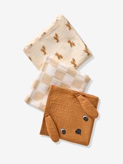 Spielzeug-Baby-Kuscheltiere & Stofftiere-3er-Pack Baby Wickeltücher DACKEL Oeko-Tex