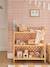 Kinderzimmer Regal mit 3 Böden, Rattan BOHO natur/rautenfrom 4