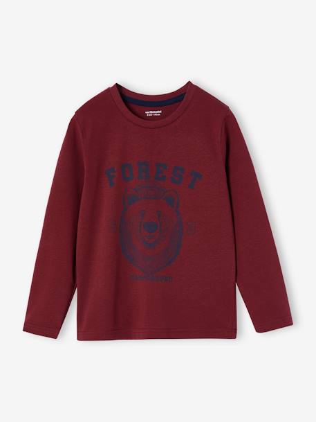 3er-Pack Jungen Langarmshirts BASIC Oeko-Tex aqua+bordeaux+weiß+weiß meliert 9