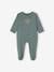 2er-Pack Jungen Baby Strampler aus Sweatware mit Teddy Oeko-Tex grün 2