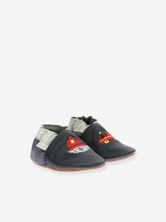 -Baby Krabbelschuhe aus Leder Badge Fire 974780 ROBEEZ