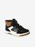 Kinder High-Sneakers mit 3 Klettriemen dunkelblau+schwarz 7