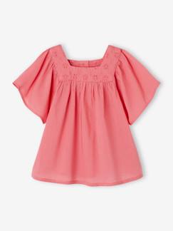 Babymode-Baby Bluse mit Lochstickerei