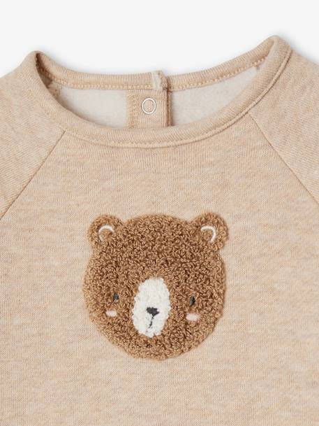 Baby-Set: Sweatshirt & Hose beige+beige meliert+rosa+rosa nude+wollweiß 12