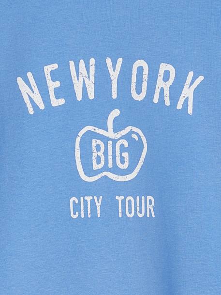 Jungen Shirt mit New-York-Print, Recycling-Baumwolle azurblau 4