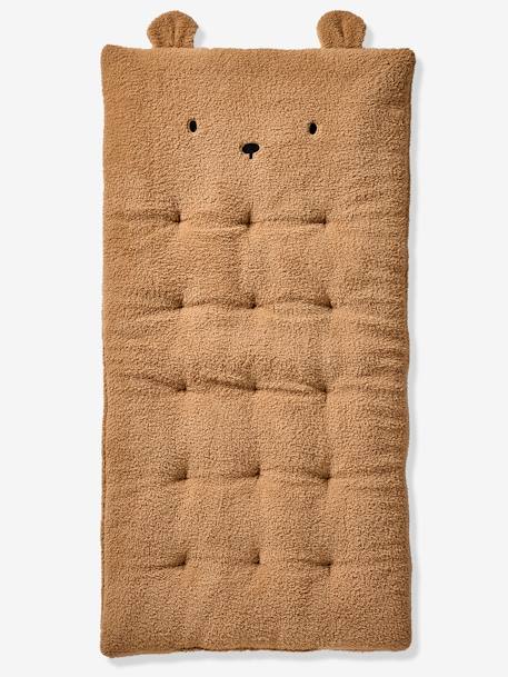 Kinderzimmer Bodenmatratze BÄR, Teddyfleece braun 1