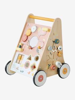 Spielzeug-Baby-Schaukeltiere, Lauflernwagen, Lauflernhilfe & Rutschfahrzeuge-Activity-Lauflernwagen mit Bremsen, Holz FSC®