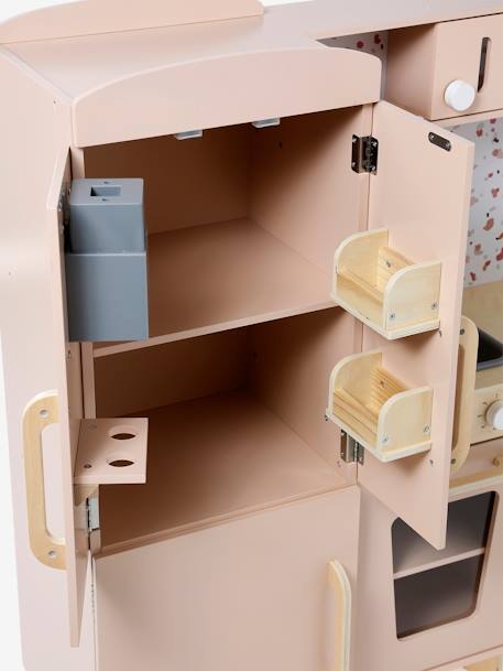 Große Kinder Spielküche mit Zubehör; Holz FSC® rosa 8