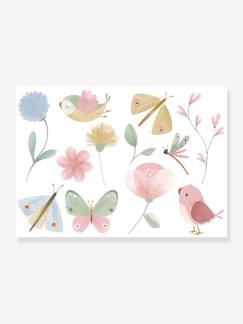 Dekoration & Bettwäsche-Kinderzimmer Wandsticker Flowers & Butterflies LITTLE DUTCH