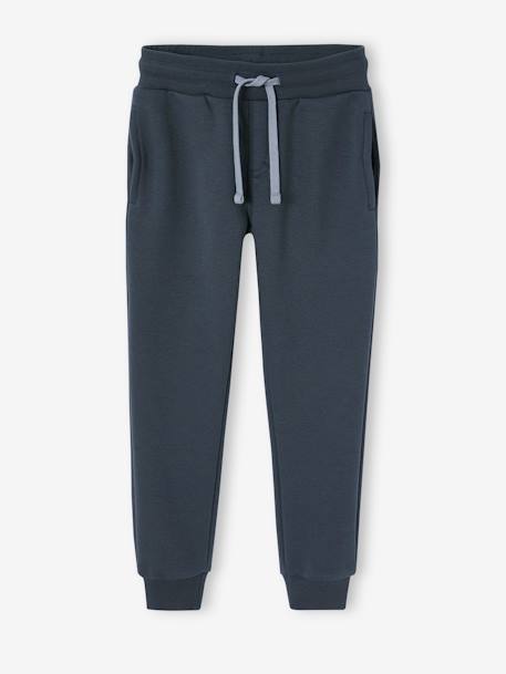 Jungen Sport-Set: Kapuzensweatshirt & Jogginghose graublau+grün+pekannuss 3