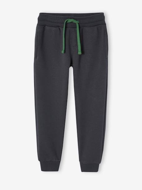 Jungen Sport-Set: Kapuzensweatshirt & Jogginghose graublau+grün+pekannuss 8