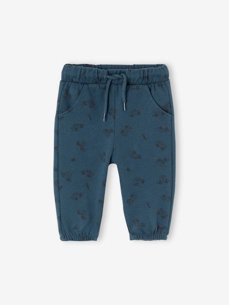 Bedruckte Baby Joggpants mit Recycling-Polyester aquamarine+olivgrün 1