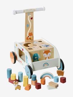 Spielzeug-Baby-Schaukeltiere, Lauflernwagen, Lauflernhilfe & Rutschfahrzeuge-Baby 2-in-1-Lauflernwagen WALDFREUNDE aus Holz FSC®
