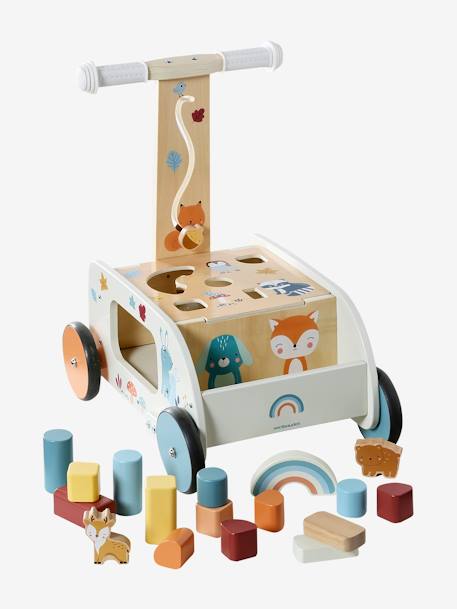 Baby 2-in-1-Lauflernwagen WALDFREUNDE aus Holz FSC® natur 8