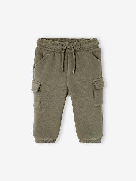 Baby Cargo-Joggpants mit Recycling-Polyester anthrazit+beige+khaki 7