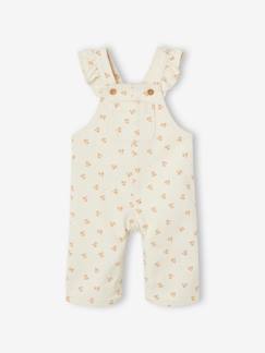 Babymode-Jumpsuits & Latzhosen-Geblümte Mädchen Baby Latzhose mit Rüschen