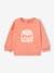 Baby Sweatshirt mit Druckknopfverschluss hinten Basic Oeko-Tex - koralle+vanille - 1