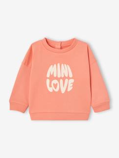 Babymode-Pullover, Strickjacken & Sweatshirts-Sweatshirts-Baby Sweatshirt mit Druckknopfverschluss hinten Basic Oeko-Tex