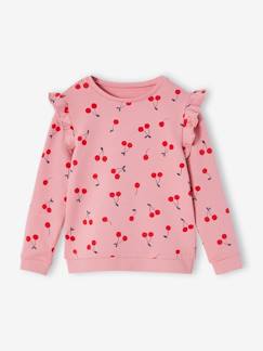 Mädchen Sweatshirt mit Volants und Prints -  - [numero-image]