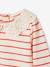 Baby Shirt mit besticktem Kragen Oeko-Tex - hellbeige+marine gestreift+rot gestreift - 15