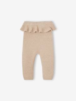 Babymode-Baby Strickhose mit Volant Oeko-Tex