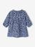 Mädchen Baby Blumenkleid aus Musselin jeansblau 2