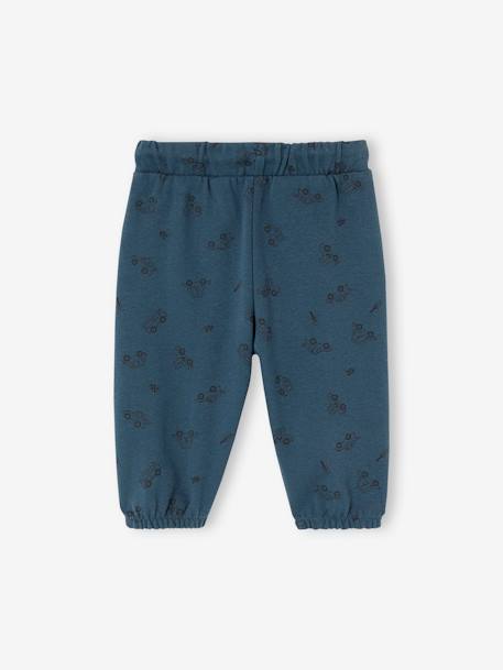 Bedruckte Baby Joggpants mit Recycling-Polyester aquamarine+olivgrün 2