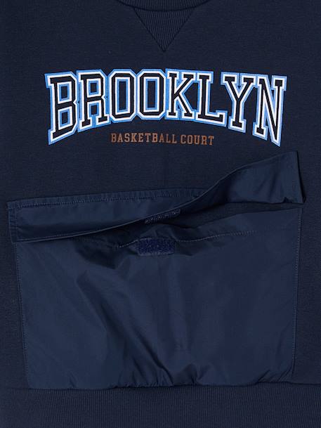 Jungen Sport-Sweatshirt BROOKLYN mit Recycling-Polyester nachtblau 3