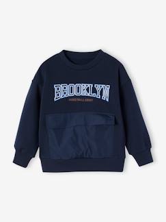 Jungenkleidung-Pullover, Strickjacken, Sweatshirts-Jungen Sport-Sweatshirt BROOKLYN mit Recycling-Polyester