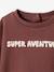 Baby Jungen Sweatshirt mit Message-Print, personalisierbar blau/super brother+rotbraun/super aventurier 8