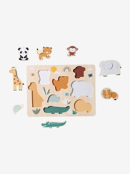 Baby XL-Puzzle DSCHUNGEL aus Holz FSC® natur 4