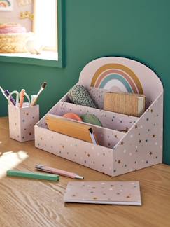 -Kinderzimmer Schreibtisch-Organizer Regenbogen