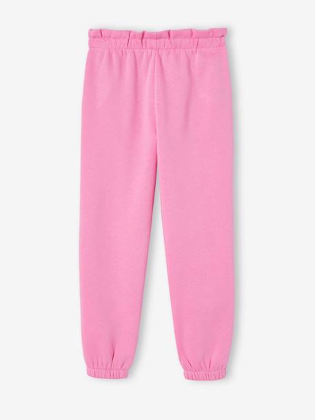 Mädchen Jogginghose mit Paperbag-Bund Oeko-Tex bonbon rosa+grün+marine 5