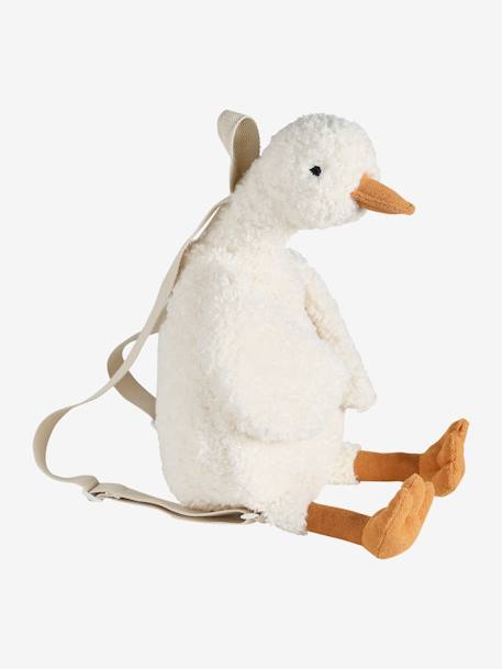 Kinder Übernachtungs-Rucksack in Tierform braun hase+wollweiß gans 5