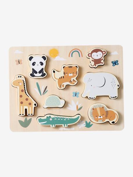 Baby XL-Puzzle DSCHUNGEL aus Holz FSC® natur 5