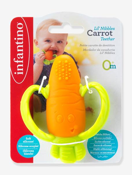 Baby Silikon-Beißring Möhre INFANTINO - mehrfarbig - 1