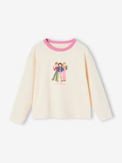 Maedchenkleidung-Mädchen Shirt mit Girlie-Print und Recycling-Baumwolle