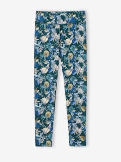 -Mädchen Sportleggings mit exotischem Blumenprint