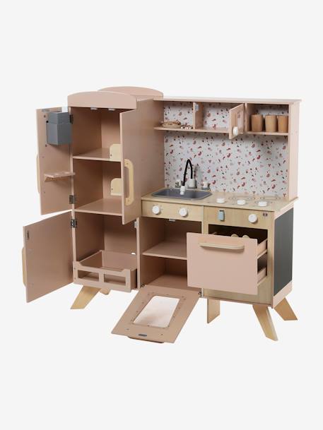 Große Kinder Spielküche mit Zubehör; Holz FSC® rosa 11