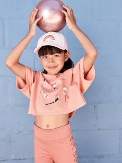 Maedchenkleidung-Shirts & Rollkragenpullover-Mädchen Sport-T-Shirt, Cropped-Form
