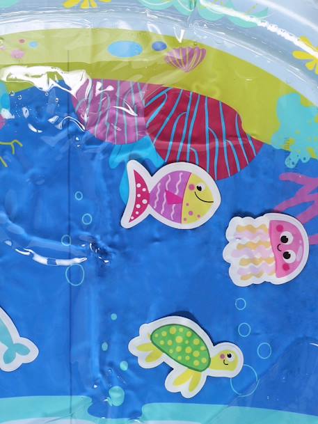 Wassergefüllte Baby Spielmatte FISCH blau 7