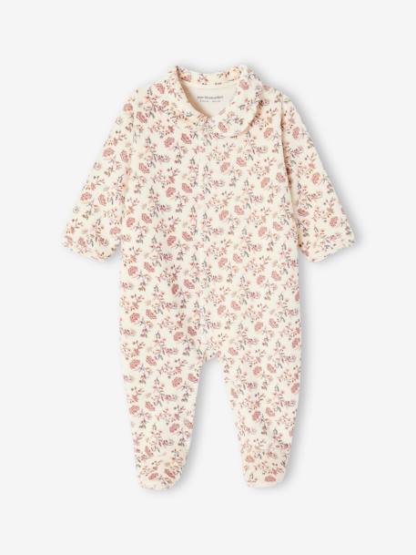 2er-Pack Mädchen Baby Samt-Strampler PETITE FLEUR Oeko-Tex pudrig rosa 3