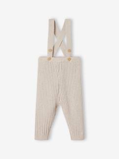 Babymode-Babyleggings-Baby Strickleggings mit Trägern Oeko-Tex