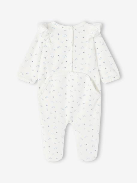 2er-Pack Mädchen Baby Samt-Strampler Oeko-Tex himmelblau 4