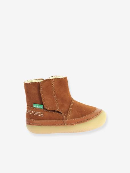 Warme Kinder Boots Sokifaune KICKERS camel 2