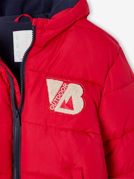 Jungen Steppjacke im College-Stil mit Recycling-Polyester marine+rot 7