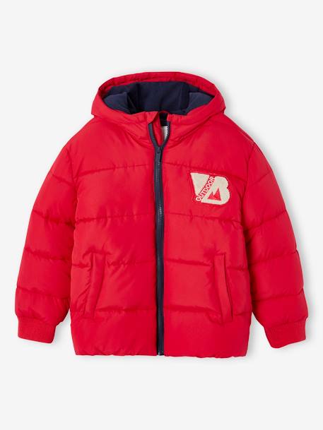 Jungen Steppjacke im College-Stil mit Recycling-Polyester marine+rot 5