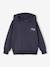 Jungen Kapuzensweatshirt mit Print, Recycling-Polyester Basic anthrazit+hellbraun 1