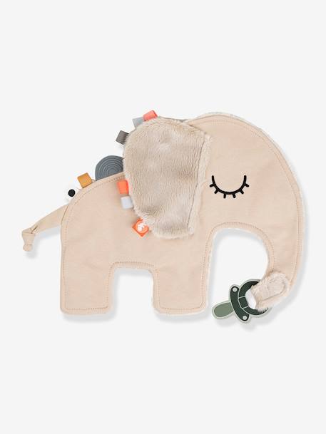 Baby Schmusetuch mit Schnullerring Elefant Elphee DONE BY DEER sandfarben 3